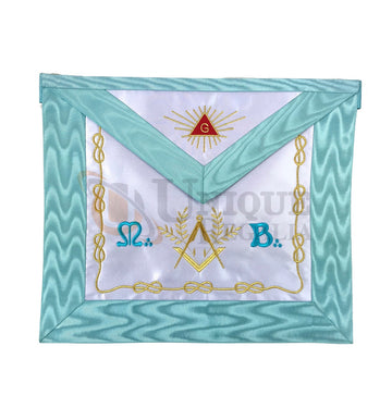 Master Mason Groussier French Rite Square and compass Acacia MB Apron